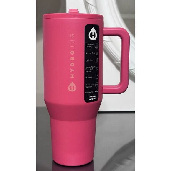 HydroJug 40oz Traveler, SALMON - Picture 1 of 4